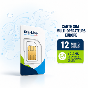 Carte SIM StarLine SPA-SIM-SIMA avec 12 mois de service